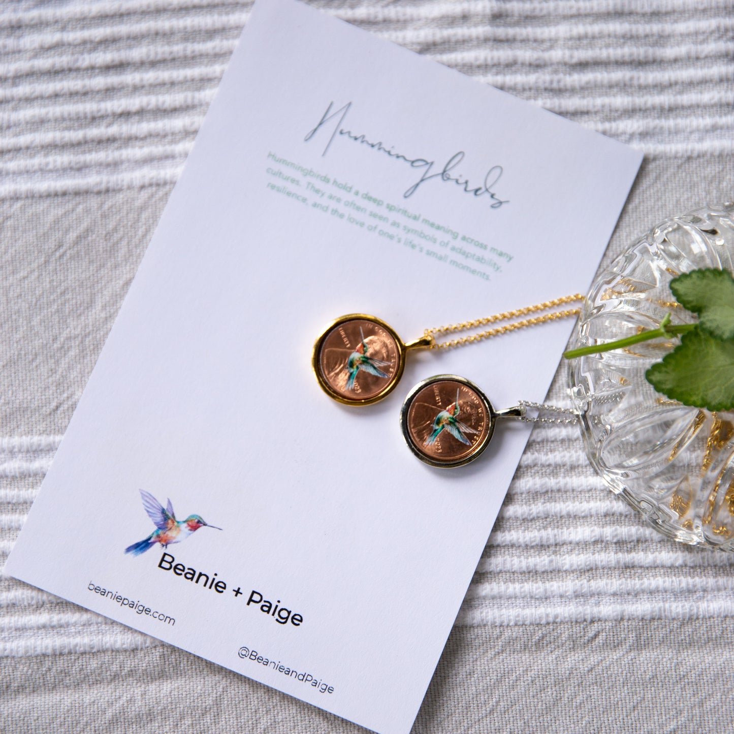 Personalized Hummingbird Photo Locket Necklace